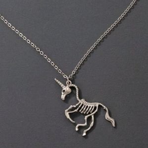 Unicorn Skeleton Necklace